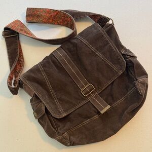 Vintage Old Navy Brown Corduroy Messenger Bag – Durable, Stylish, Daily Use